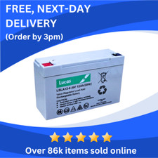 6V 12Ah (10ah) Rechargeable