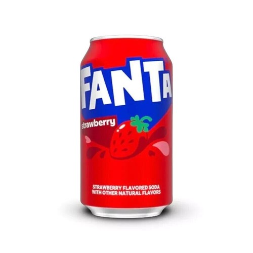 Fanta strawberry cans 355ml - fanta,