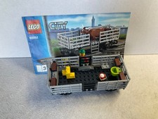 Lego Cattle Wagon (no cow) Instructions from Train Set 60052 Free P&P