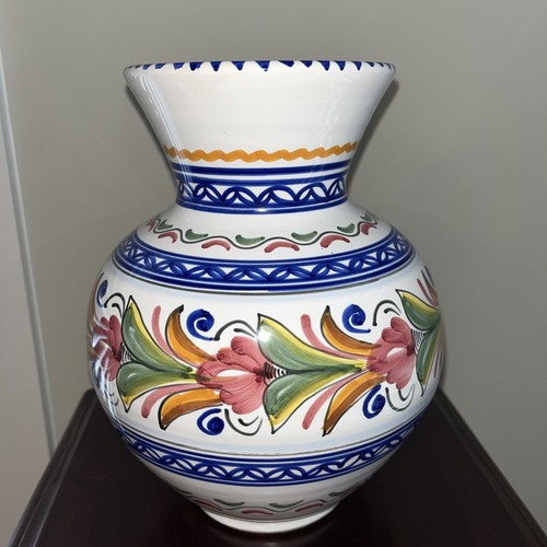 Vtg vibrant handpainted - vibrant, 9.5”
