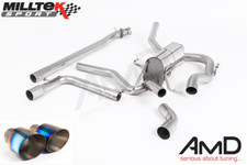 Milltek Suzuki Swift Sport 1.4 Cat Back Exhaust Non Res Titanium Trims SSXSZ11