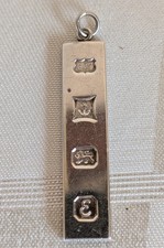 Sterling Silver Ingot Pendant