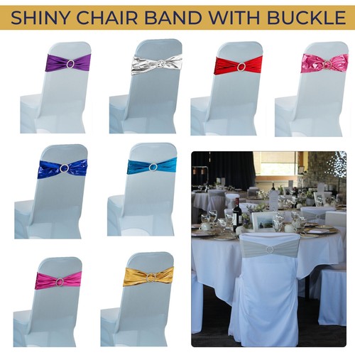 Shiny chair band sashes - shiny,