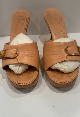 Chanel wood mule - , pink