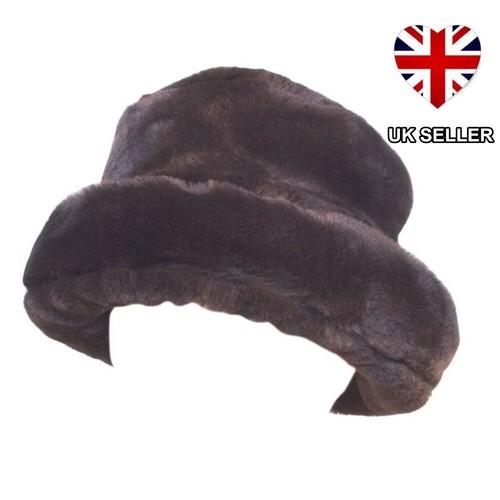 Brown faux fur cossack - , russian