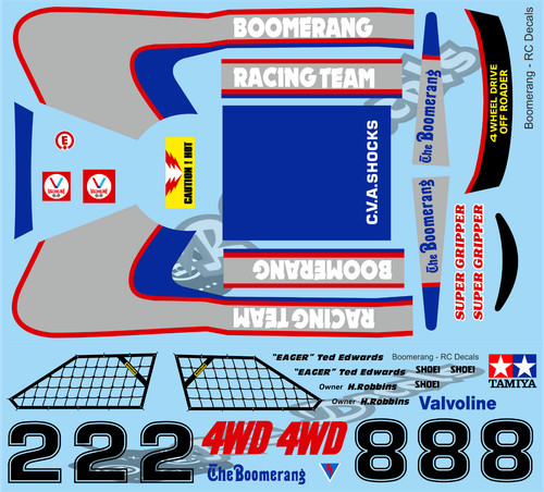 Vintage boomerang decals - vintage,