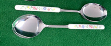 VINERS JOHNSON BROTHERS SUMMER CHINTZ TWO SERVING SPOONS