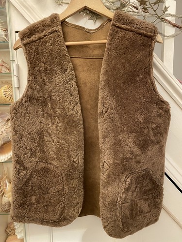100 real sheepskin gilet - real,