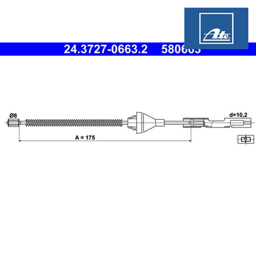 Cable pull parking - parking, brake