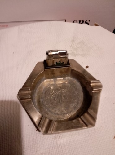 Metal 60s ash tray - metal,