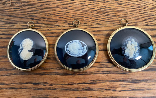 Vintage cameos framed - vintage,