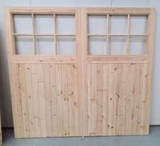 Wooden timber softwood garage doors pairs made to measure up to 84x96" SOB