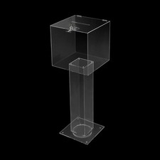 Acrylic Suggestion Box, Acrylic Donation Box, Clear Box for Donation & Ballot