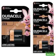 4 x Duracell 223 6V Lithium Ultra Photo Battery CR223 DL223 CR-P2 EL223AP NEW