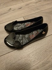 VIVIENNE WESTWOOD MELISSA ANGLOMANIA ANGEL WINGS HEART SHOES FLATS UK 12 EURO 31