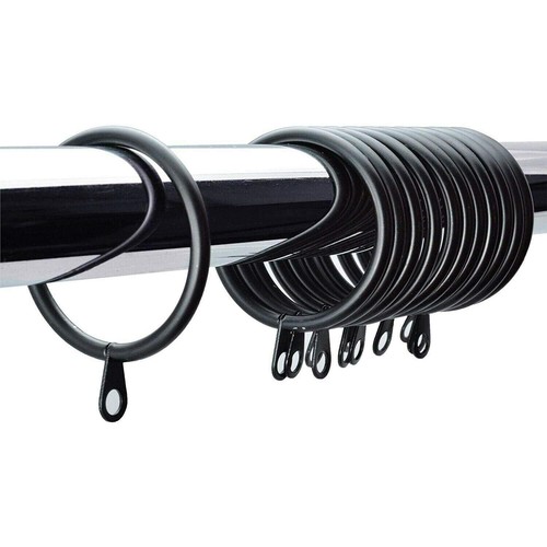Metal black curtain pole - metal,