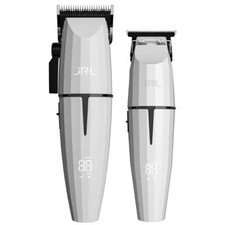 JRL Professional Ghost Collection #1 Clipper & Trimmer Barber Combo White