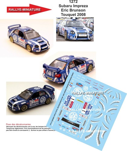 Decals ref 1272 subaru - 1/24,