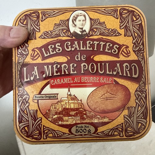 Vintage french biscuit tin - french, 5.5