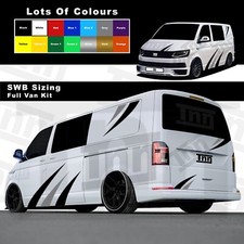 Stickers for VW Transporter T5 T6 T4 SWB LWB Side Stripe Decals Graphics Bonnets