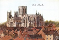 KEVIN PLATT PAINTINGS YORK MINSTER TOPOGRAPHICAL POSTCARD UNUSED VERY GD MINT