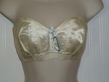 Vintage Satin Strapless Bra