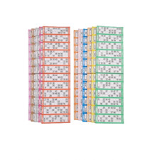 Value Bingo Flyers Quickies 1200 Tickets 12 TV Bright Colours 1-90