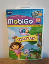  MobiGo Dora the Explorer TWINS' DAY Game & Manual Touch Learning System 3-6 Yrs