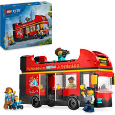 Lego City 60407 Red Double Decker Sightseeing Bus Toy
