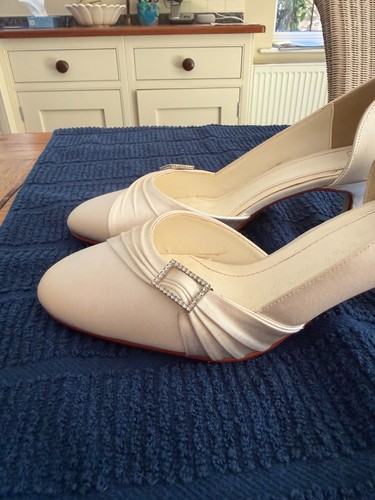 Else ivory satin - else, mid-heel