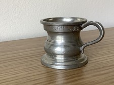 VINTAGE ENGLISH PEWTER JAMES SMELLIE LTD 1/6 GILL MEASURE 