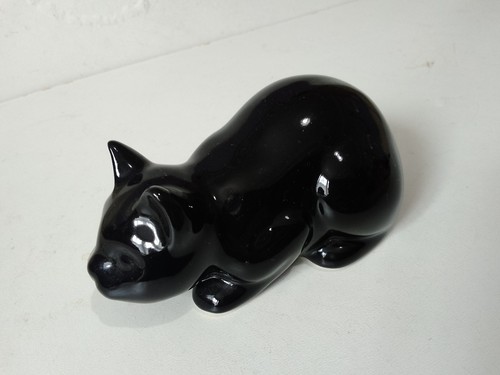 Black cat ceramic - cat,,