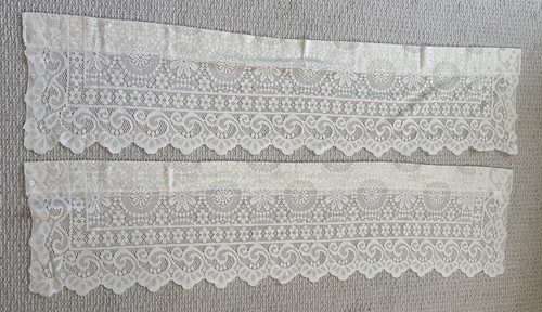Knit lace window valances - knit,