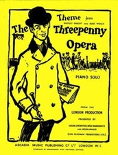 WEILL THEME FROM THREEPENNY OPERA S.Pft     sheet music   Weill, Kurt for piano