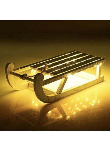 Christmas sledge wooden sleigh - christmas,