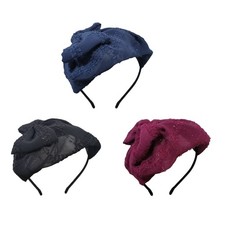 Stylish Women s Headband Hat with Bows Fascinator Hairpieces Party Headwear