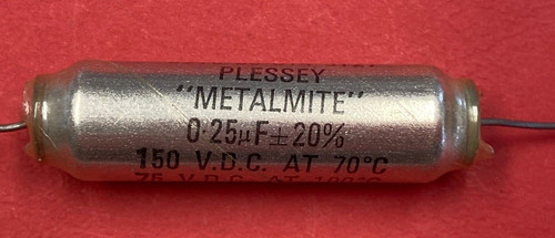 25uf 150vdc vintage plessey - 0.25uf,