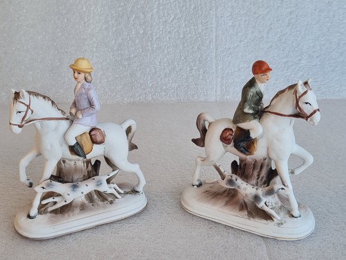 Pair capodimonte fox - of,