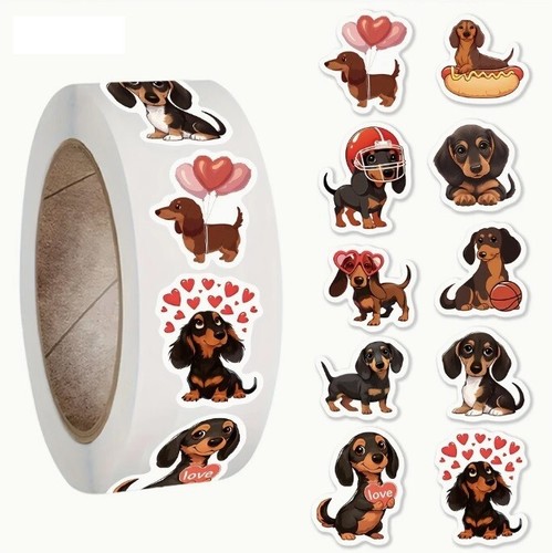 Dachshund dog stickers cute - dachshund,