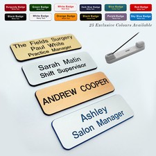 PIN Custom Engraved Name Badge Midwife Care Assistant Home Nurse Supervisor