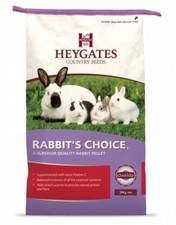 Heygates Rabbits Choice Pellets 20kg Premium Quality Rabbit Food Complimentary