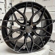 19" Audi A4& S4 B6,7,8,9 Riviera RF108 Flow Formed Dual Black 8.5j Alloys X4