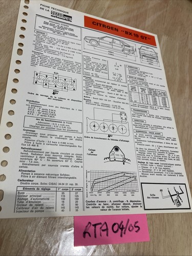 Automobile technical sheet - technical,