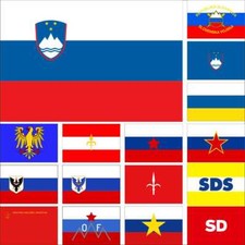 Slovenia Flag Communists Partisans Aquileia Trieste Home Guard Liberation Front