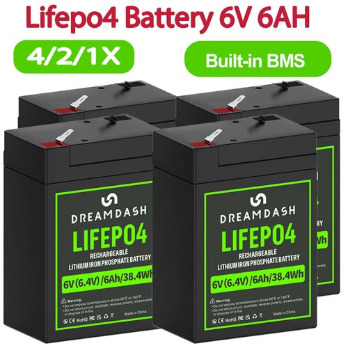 6v 6ah lifepo4 - 6v,