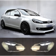 Headlight Headlamp Lens Cover Shade For VW Volkswagen Golf 6 MK6 GTI R 2010-2014