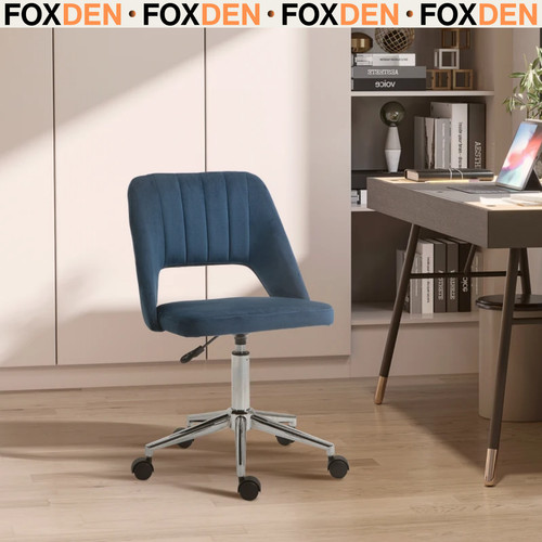 Blue office chair velvet - chair,