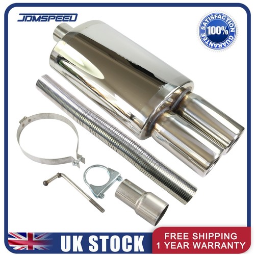 Exhaust back box - back, twin