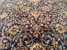BLUE VINTAGE ORIENTAL RUG 4x7