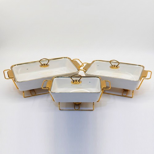 3pcs ceramic chafing dish - chafing,
